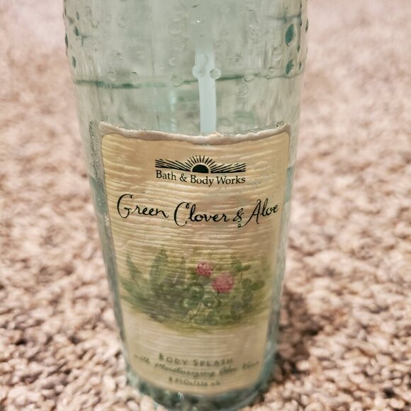 Bath and Body Works Green Clover and Aloe Body Splash 8 fl. oz 90% full - Picture 2 of 3